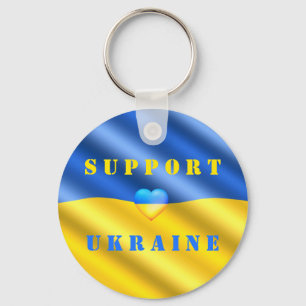 Porte-clés Soutien à l'Ukraine - Liberté - Paix - Ukraine Dra