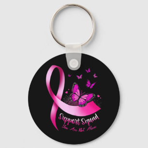 Porte-clés Soutien aux papillons de femme Escadron Cancer du 
