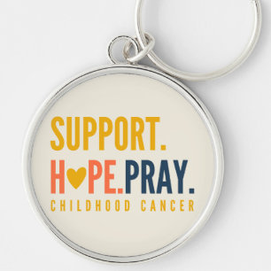 Porte-clés soutien du cancer de l'enfance espoir prier Porte