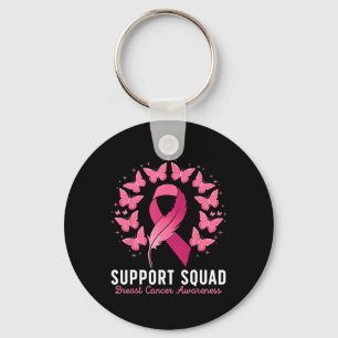 Porte-clés Soutien du guerrier du cancer du sein Équipe du ca