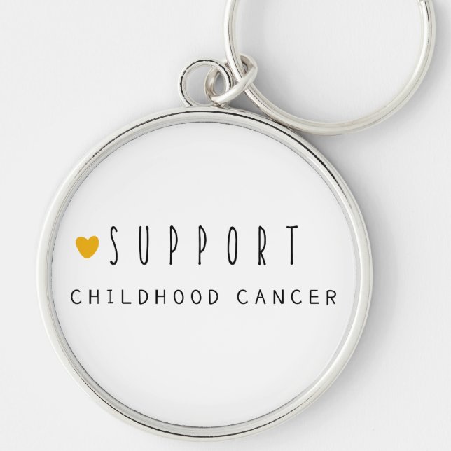 Porte-clés soutien Porte - clé du cancer de l'enfance (Devant)