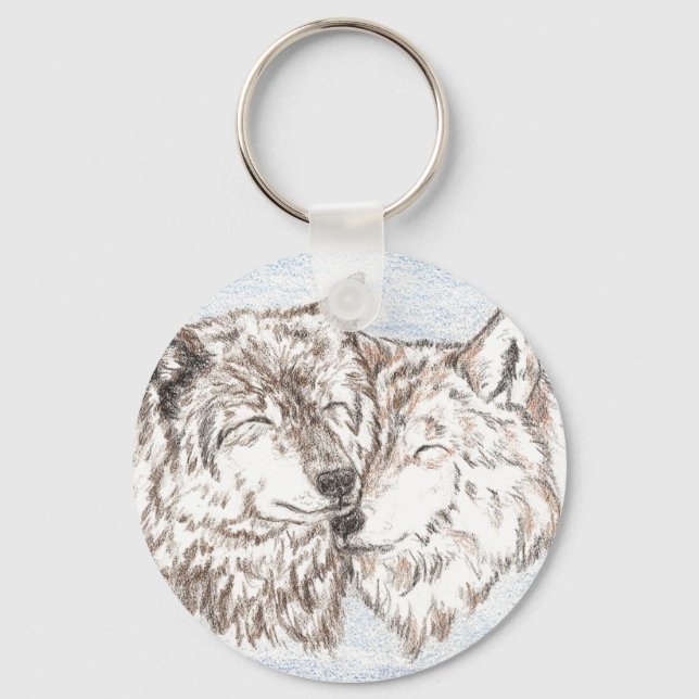 Porte-clés Soutien Porte - clé Wolf (Recto)