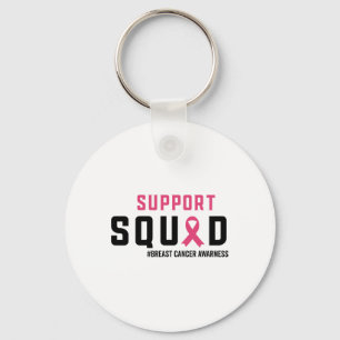 Porte-clés Soutien Squad Sensibilisation au cancer du sein Ru