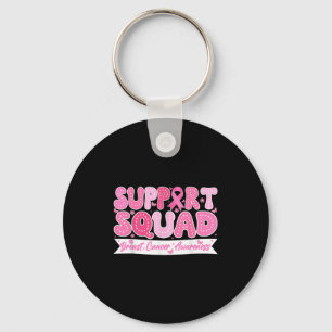 Porte-clés Soutien super Squad Sensibilisation au cancer du s