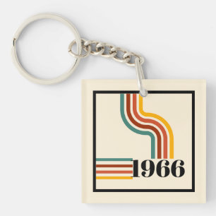 Porte-clés souvenir 60e anniversaire Rétro 1966