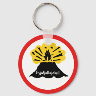 Porte-clés Souvenir de Eyjafjallajokull Votre Clavier Volcano