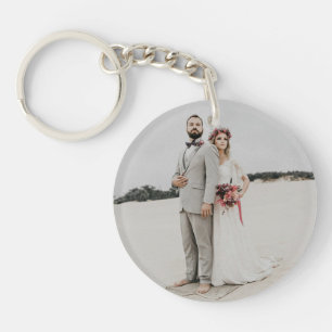 Porte-clés souvenir de mariage "Scan Our Love Stor