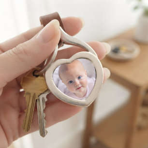 Porte-clés Souvenir de photo personnalisé Mini Heart Keepsake
