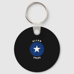 Porte-clés Souvenir de vacances de voyage à Allen Texas Tx Bu