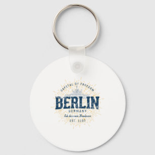 Porte-clés Souvenir de vacances en Allemagne Berlin vintage