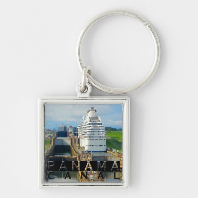 Porte-clés Souvenir du canal de Panama (Devant)