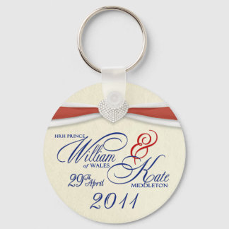 Porte-clés Souvenir du Mariage royal - Anneaux de clé William