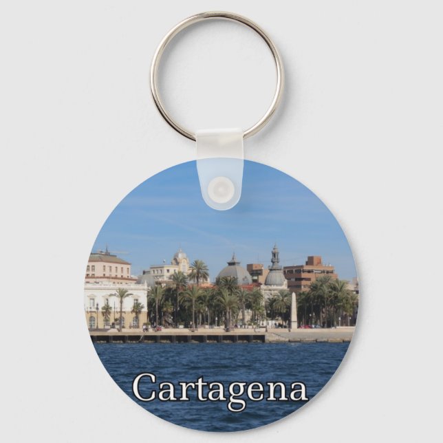 Porte-clés souvenir et cadeau de Carthagène (Recto)