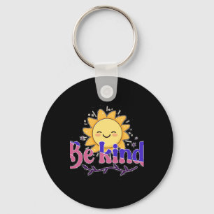 Porte-clés Soyez gentil Souriant soleil mignon message positi