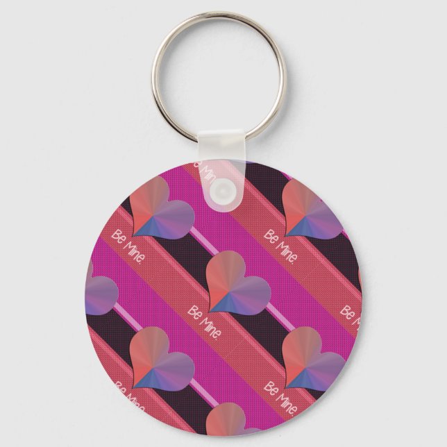 Porte-clés Soyez le coeur réfléchi de Valentine (Recto)