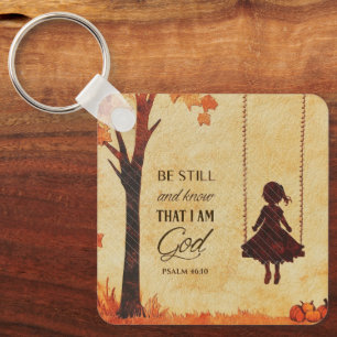 Porte-clés Soyez toujours et sachez que je suis Dieu Bible Ve