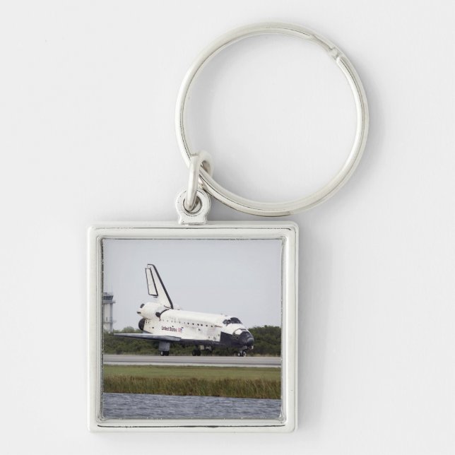 Porte-clés Space Shuttle Discovery sur la piste (Devant)