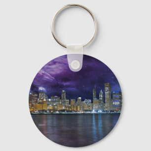 Porte-clés Spacey Chicago Skyline