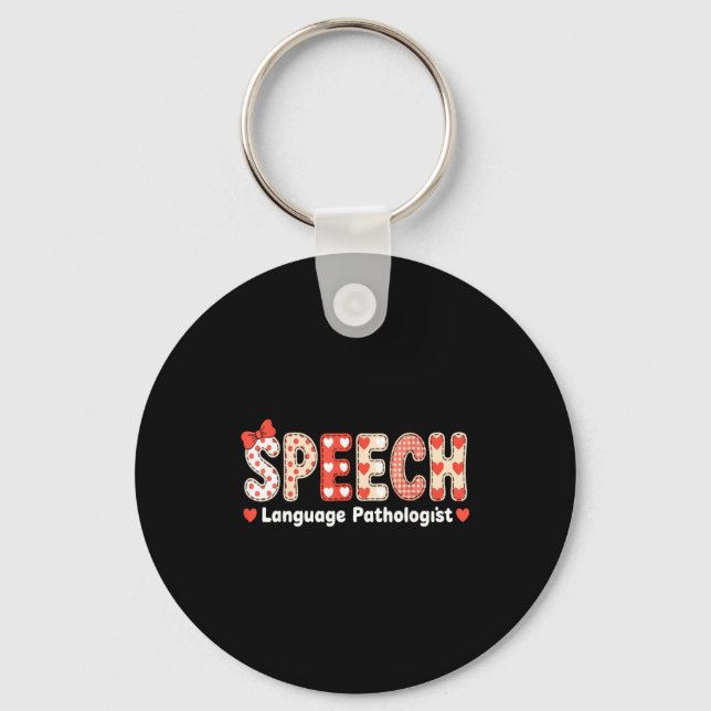 Porte-clés Speech Language Pathologist Valentines Day Slp The (Recto)