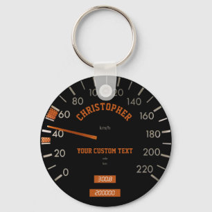 Porte-clés Speedometer transparent sur le Porte - clé de tabl