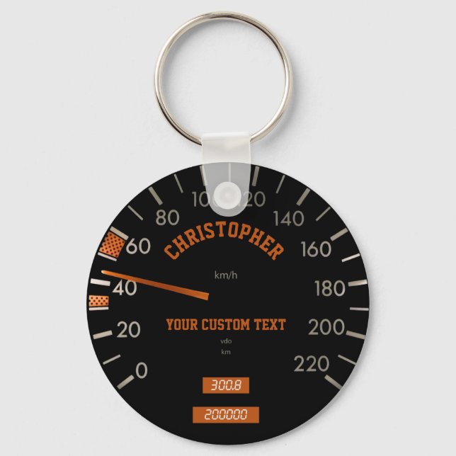 Porte-clés Speedometer transparent sur le Porte - clé de tabl (Recto)
