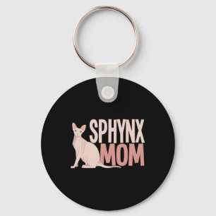 Porte-clés Sphynx Maman Chat Sphinx Chat sans cheveux Proprié