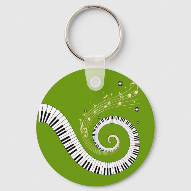 Porte-clés Spirale classique du piano (Recto)