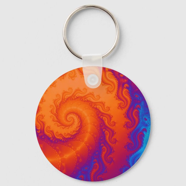 Porte-clés Spirale fractale (Recto)