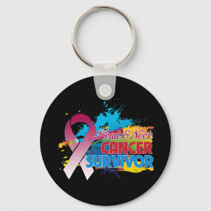 Porte-clés Splash of Color - Tête et Cou Cancer Survivant