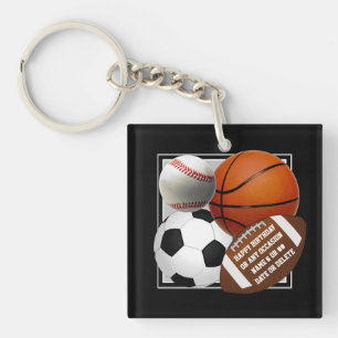 Porte - clés sportifs. Football, Basket, Baseball,