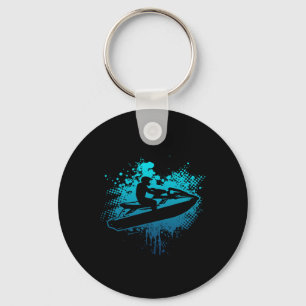 Porte-clés Sports aquatiques en moto de jet sur lac