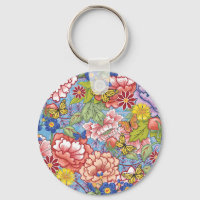 Spring Floral avec Peonies et Butterflies