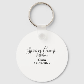 Porte-clés Spring holiday camping custom add name date