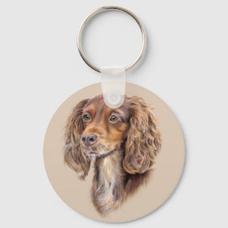Porte-clés Springer Sprocker Cocker Spaniel Chien Clavier