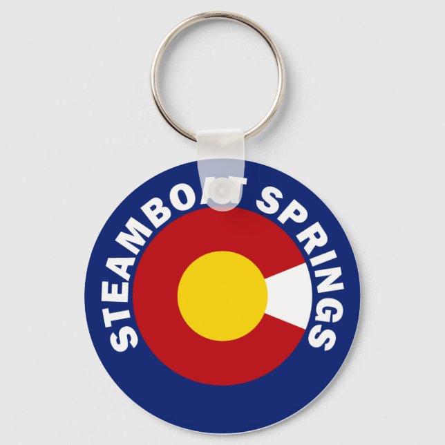 Porte-clés Springs à vapeur, Colorado (Recto)
