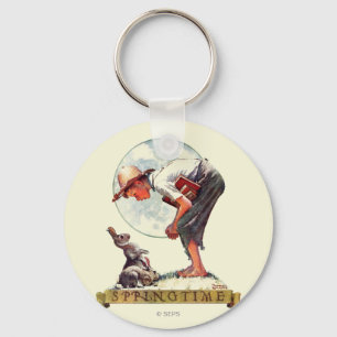 Porte-clés Springtime, 1935 garçon avec lapin