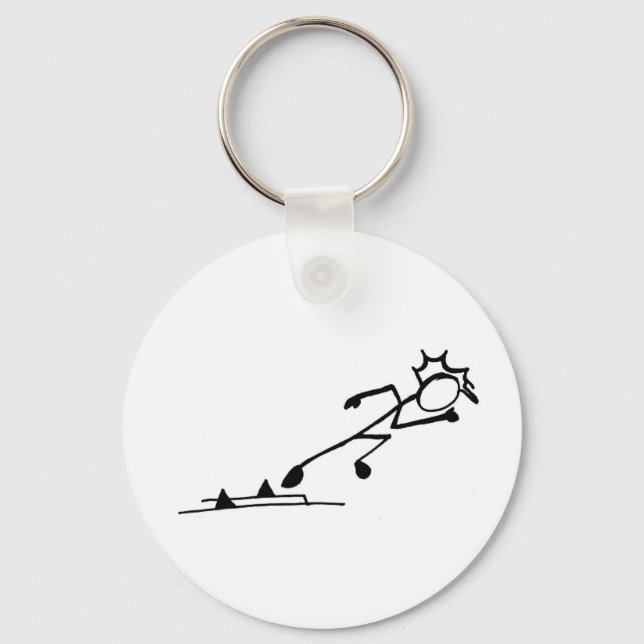 Porte-clés Sprinter Stickman Track and Field (Recto)