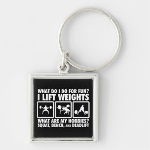 Porte-clés Squat, Banc, Deadlift - Motivation