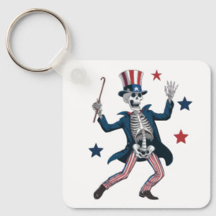 Porte-clés Squelette dansant du 4 juillet