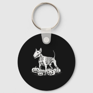 Porte-clés Squelette de Bull Terrier Anniversaire Halloween H