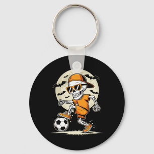 Porte-clés Squelette de dessin animé drôle joueur de football