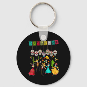 Porte-clés Squelette de Día De Los Muertos - Jour des Morts m