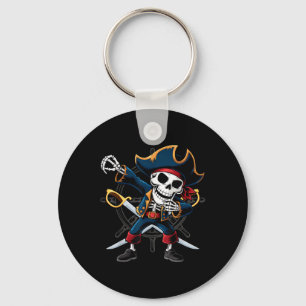 Porte-clés Squelette de pirate qui dab Halloween enfants Joll