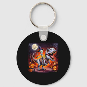 Porte-clés Squelette d'Halloween T-rex Ride