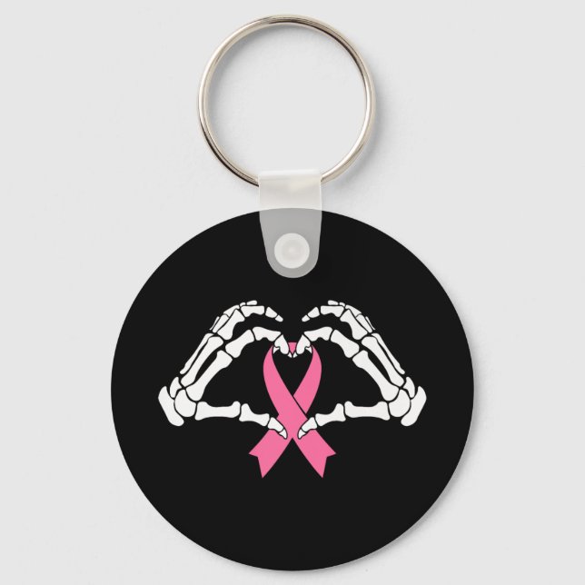 Porte-clés Squelette Mains Tenant Ribbon Halloween Costume Ha (Recto)