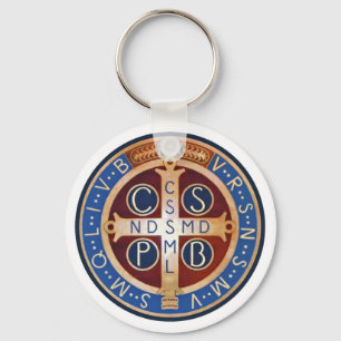 Porte-clés St. Benedict Exorcism Medal Key Chain