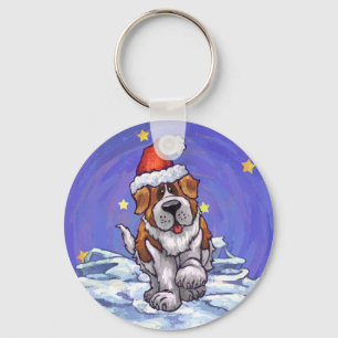 Porte-clés St. Bernard Christmas