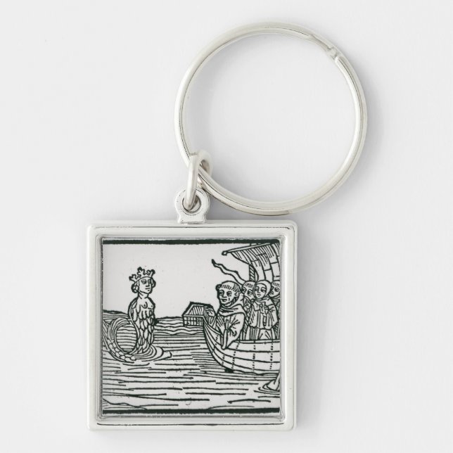 Porte-clés St Brendan et la sirène (Devant)