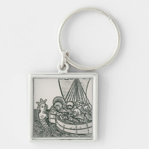 Porte-clés St Brendan et la sirène
