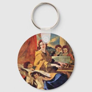 Porte-clés St. Cecilia By Poussin Nicolas (Meilleure Qualité)